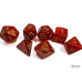 Chessex Glitter Polyhedral Ruby/gold 7-Die Set