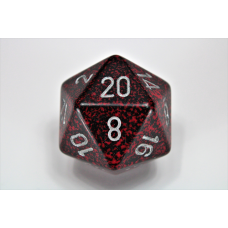 Speckled Silver Volcano 34mm d20 Dice