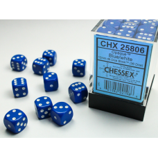 Chessex Opaque Blue/white Dice Block