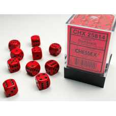 Chessex Opaque Red/black Dice Block