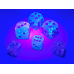 Chessex Gemini Gel 12mm d6 Green-Pink/blue Luminary Dice Block