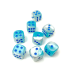 Chessex Gemini 12mm Pearl Turquoise-White/blue Luminary  d6 Dice Block