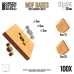 MDF Bases - Square 25mm (Pack x100)