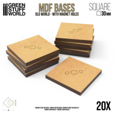 MDF Old World Bases - Square 30mm