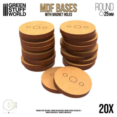 MDF Bases - Round 25mm