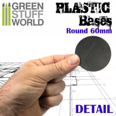 Plastic Bases - Round 60mm Black