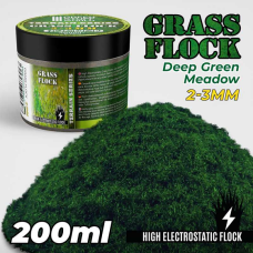 Static Grass Flock 2-3mm - Deep Green Meadow - 200ml