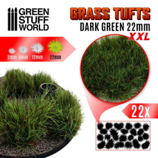 Grass Tufts XXL - 22mm self-adhesive - Dark Green