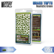 Static Grass Tufts 2mm - Realistic Green