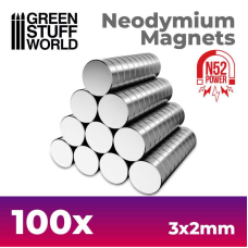 Neodymium Magnets 3x2mm - 100 units (N52)