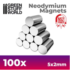 Neodymium Magnets 5x2mm - 100 units (N52)