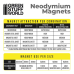 Neodymium Magnets 2x1mm - 100 units (N52)