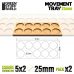 MDF Movement Trays 25mm 5x2 - Skirmish Lines