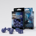 Q-Workshop Classic RPG Cobalt & white Dice Set (7)